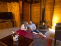 By the fire
